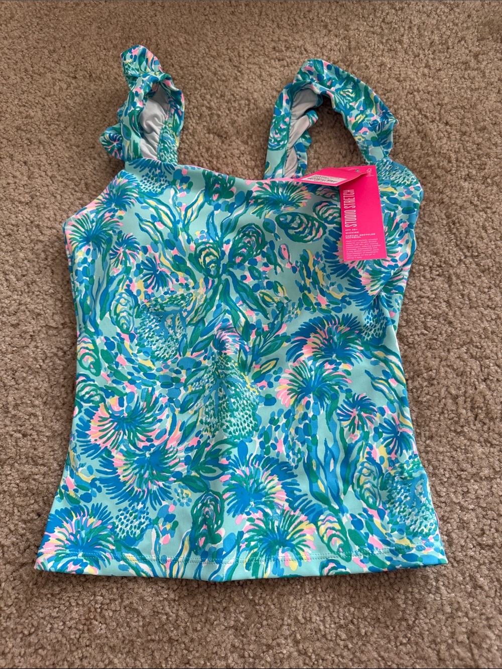 Lilly Pulitzer Maribo Bra Tank UPF 50 XXS